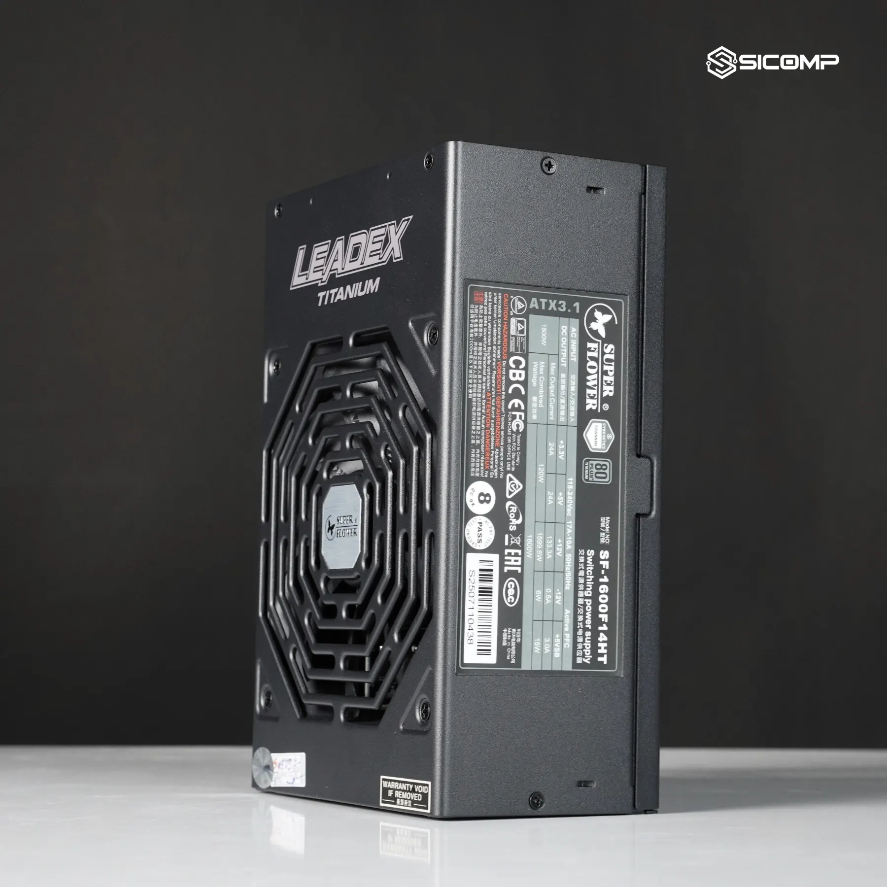 NGUỒN SUPER FLOWER LEADEX TITANIUM 1600W